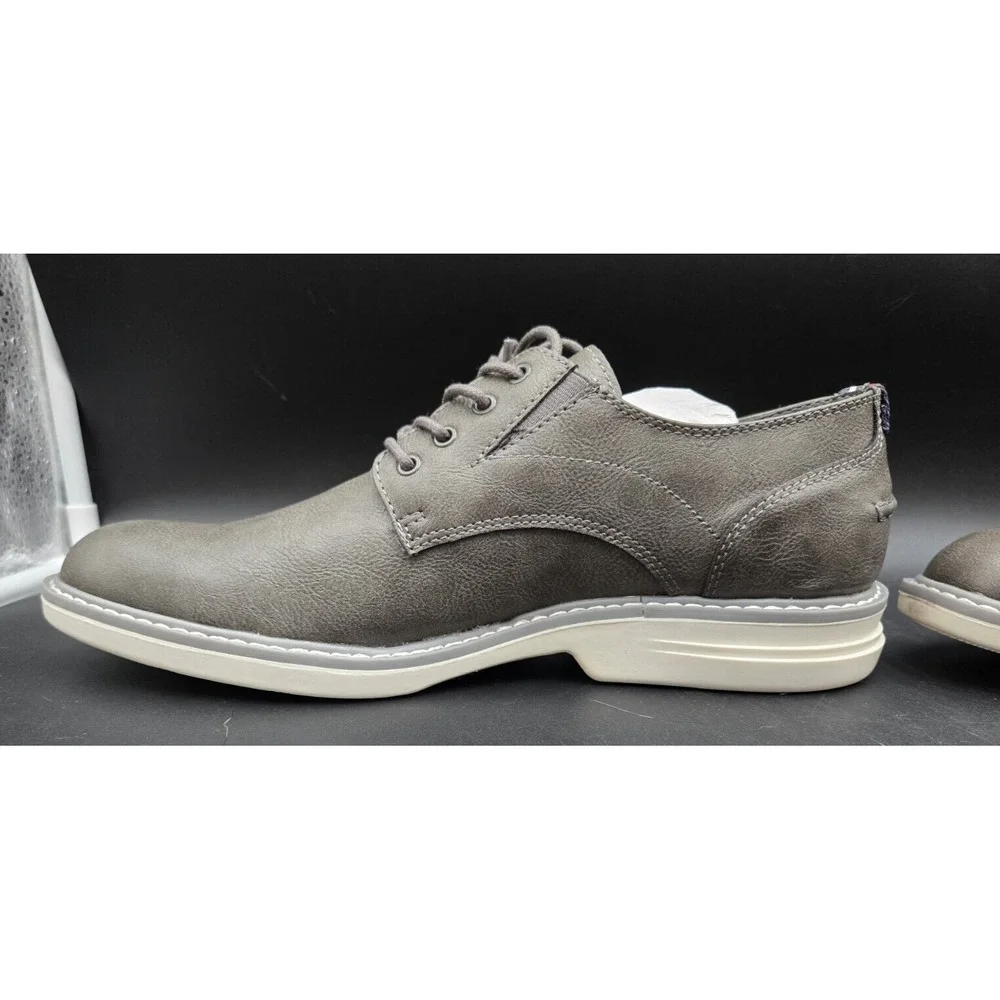 NEW Ben Sherman Mens‎ Shoes Size 8M Countryside Oxford Grey PU Leather